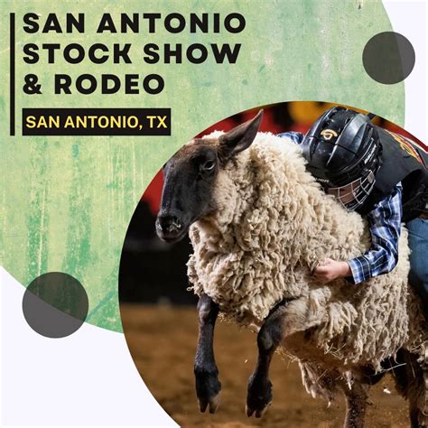 San antonio livestock show and rodeo - The 2024 Houston Livestock Show and Rodeo will run from Feb. 27 through March 17. Weekday rodeos start at 6:45 p.m. with the featured entertainer taking the Star Stage at approximately 9 p.m. and ...